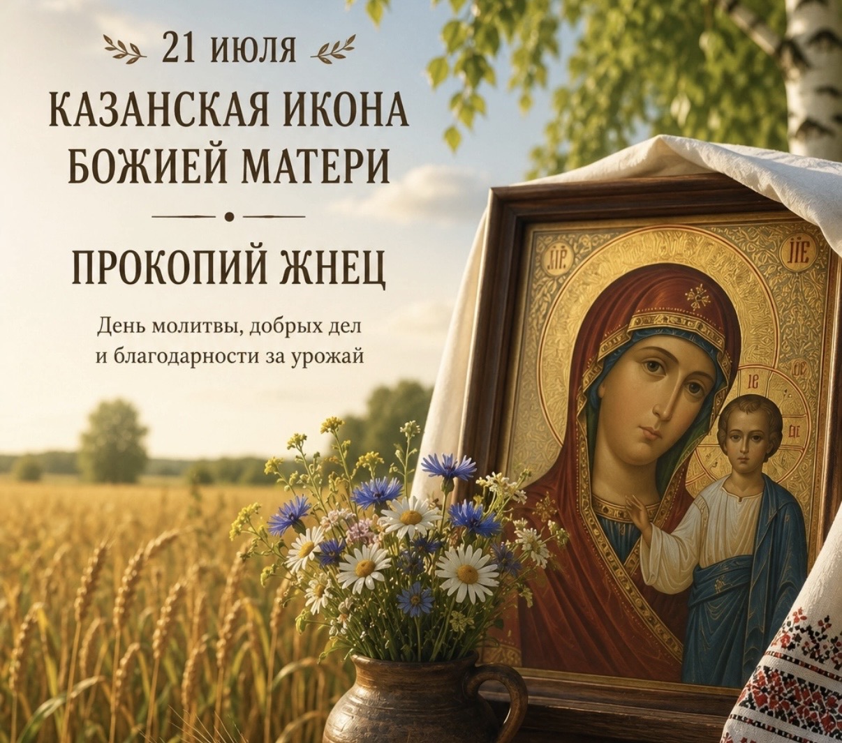 Казанская икона Божией Матери.21 июля