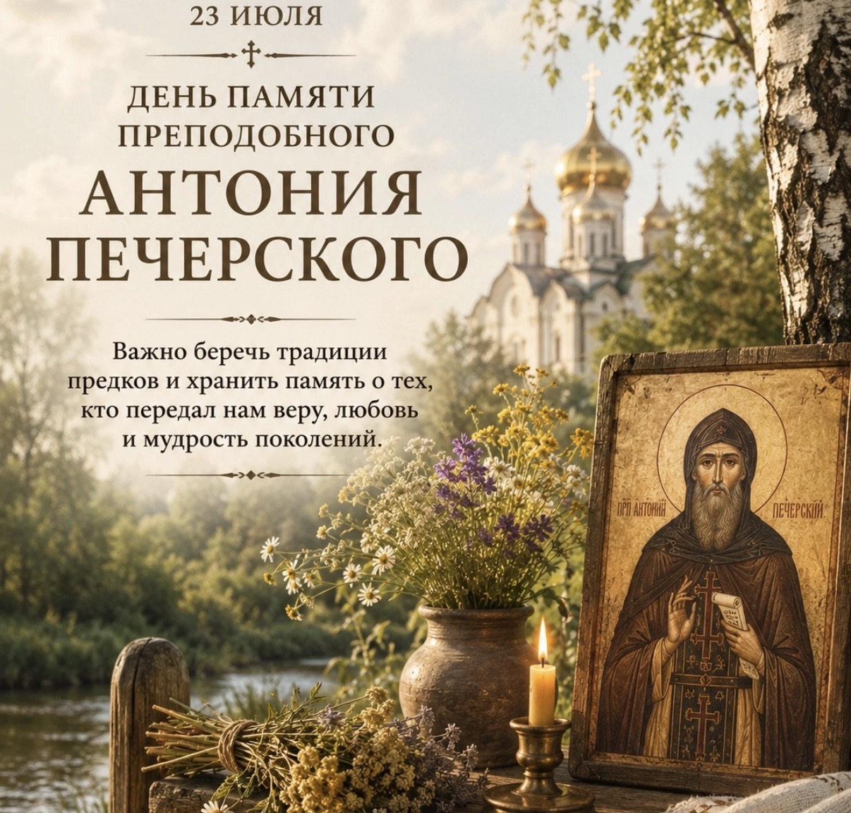 Антоний Печерский. 23 июля